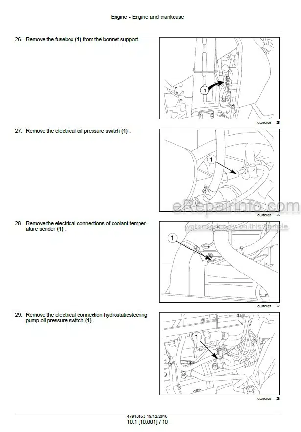 Photo 1 - New Holland TD65F TD75F TD85F Service Manual Tractor 47913163