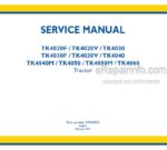 Photo 4 - New Holland TK4020F TK4020V TK4030 TK4030F TK4030V TK4040 TK4040M TK4050 TK4050M TK4060 Service Manual Tractor 47830952