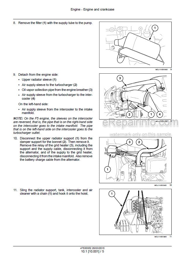 Photo 1 - New Holland TK4020F TK4020V TK4030 TK4030F TK4030V TK4040 TK4040M TK4050 TK4050M TK4060 Service Manual Tractor 47830952
