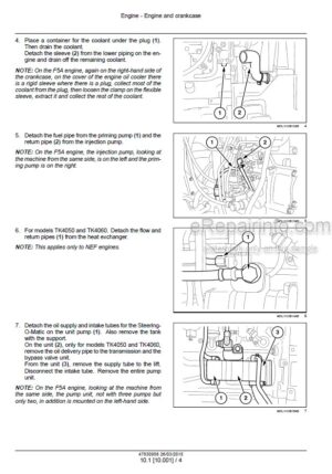 Photo 1 - New Holland TK4030V TK4050 TK4050M TK4060 Service Manual Tractor 47830956
