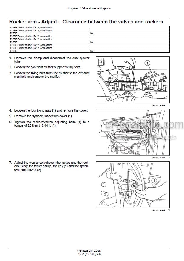 Photo 1 - New Holland TL75E TL85E TL95E Service Manual Tractor 47543025