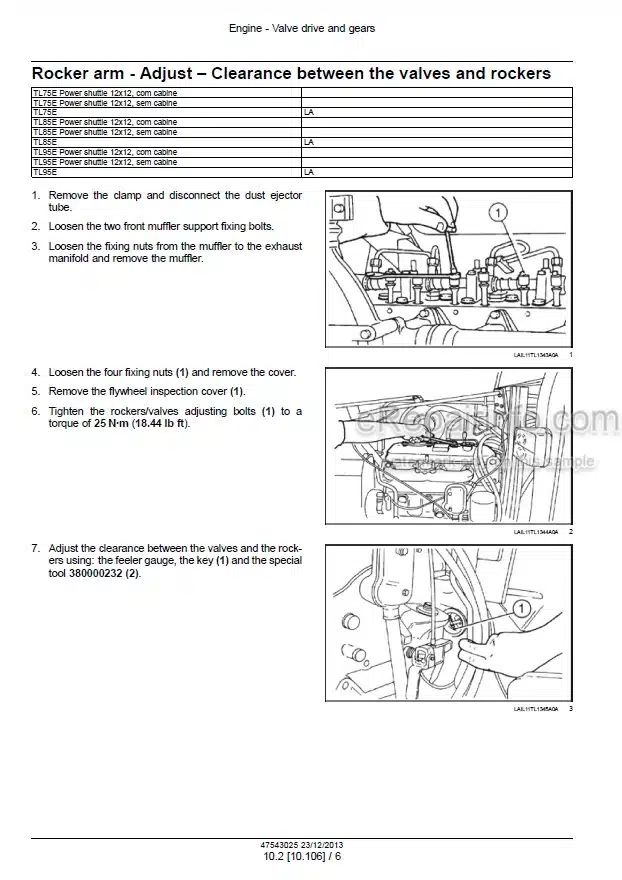 Photo 1 - New Holland TL75E TL85E TL95E Service Manual Tractor 47543025