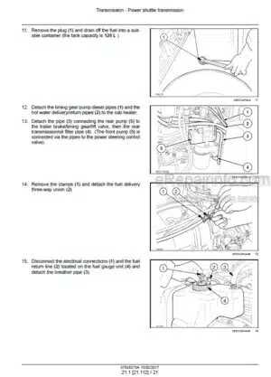 Photo 4 - New Holland TL75 TL85 TL95 Power Shuttle Service Manual Tractor 47848279A