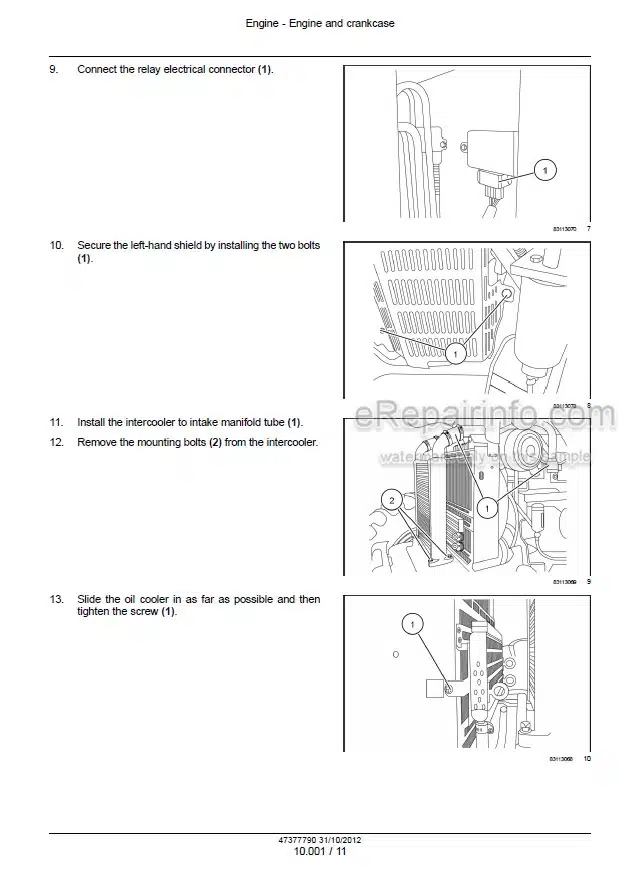 Photo 1 - New Holland TS6.110 TS6.110HC TS6.120 TS6.120HC TS6.125 TS6.140 Service Manual Tractor 47377790