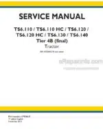 Photo 4 - New Holland TS6.110 TS6.110HC TS6.120 TS6.120HC TS6.130 TS6.140 Tier 4B (final) Service Manual Tractor 47924635