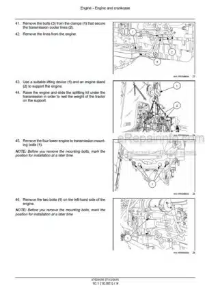 Photo 10 - New Holland TS6.110 TS6.110HC TS6.120 TS6.120HC TS6.130 TS6.140 Tier 4B (final) Service Manual Tractor 47924635