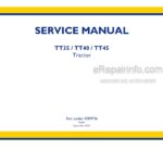 Photo 4 - New Holland TT35 TT40 TT45 Service Manual Tractor 47899736
