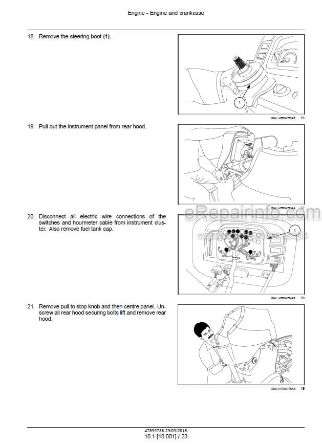 Photo 1 - New Holland TT35 TT40 TT45 Service Manual Tractor 47899736
