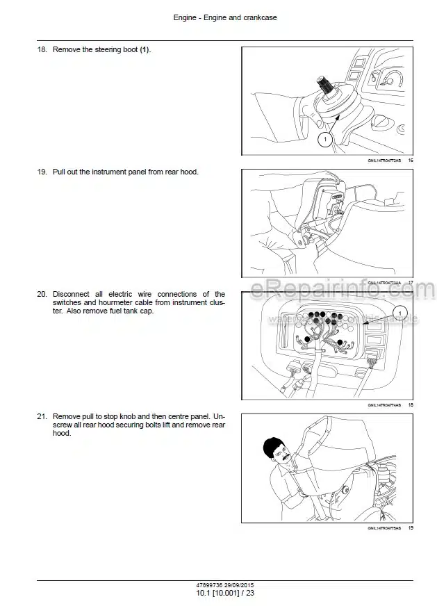 Photo 1 - New Holland TT35 TT40 TT45 Service Manual Tractor 47899736