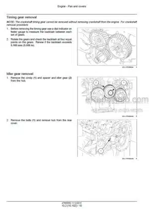 Photo 11 - New Holland TT4.80 TT4.90 Service Manual Tractor 47866580