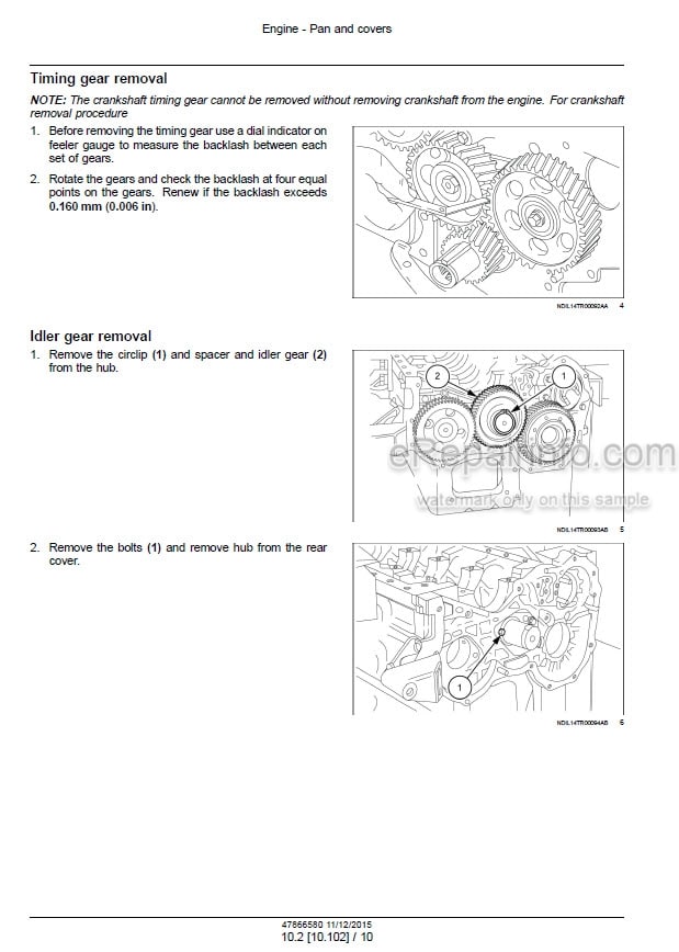 Photo 1 - New Holland TT4.80 TT4.90 Service Manual Tractor 47866580