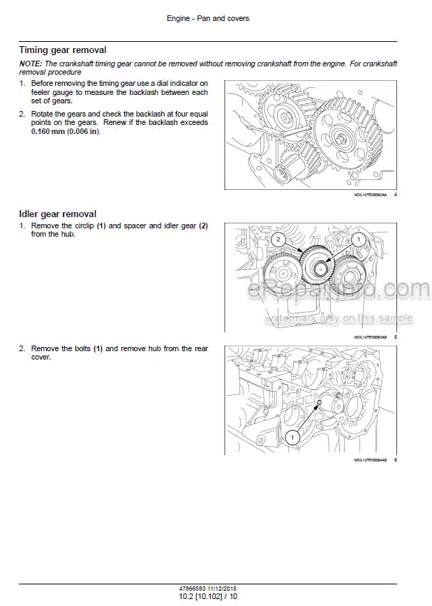 Photo 1 - New Holland TT4.80 TT4.90 Service Manual Tractor 47866580