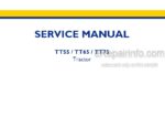 Photo 4 - New Holland TT55 TT65 TT75 Service Manual Tractor