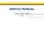 Photo 4 - New Holland TT55 TT65 TT75 Service Manual Tractor