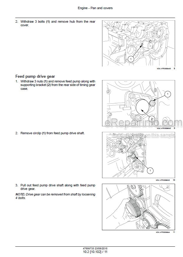 Photo 1 - New Holland TT55 TT65 TT75 Service Manual Tractor
