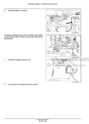 Photo 12 - New Holland U80C Tier 4 Service Manual Tractor Backhoe 47441616