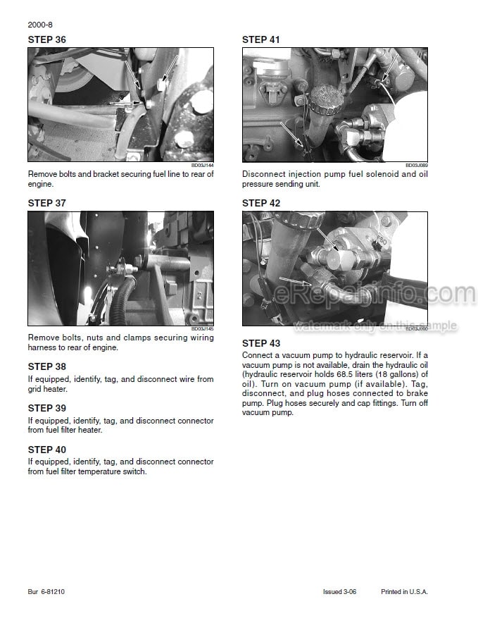 Photo 1 - New Holland Case W110 W130 Service Manual Wheel Loader 6-81160