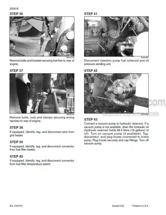 Photo 1 - New Holland Case W110 W130 Service Manual Wheel Loader 6-81160