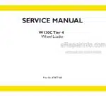 Photo 4 - New Holland W130C Tier 4 Service Manual Wheel Loader 47387716B