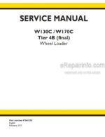 Photo 4 - New Holland W130C W170C Service Manual Wheel Loader 47841828