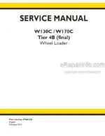 Photo 4 - New Holland W130C W170C Service Manual Wheel Loader 47841828