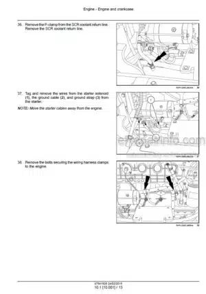 Photo 10 - New Holland W130C W170C Service Manual Wheel Loader 47841828