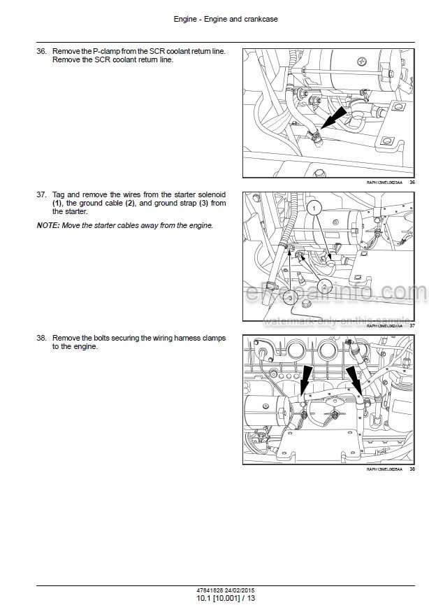 Photo 1 - New Holland W130C W170C Service Manual Wheel Loader 47841828
