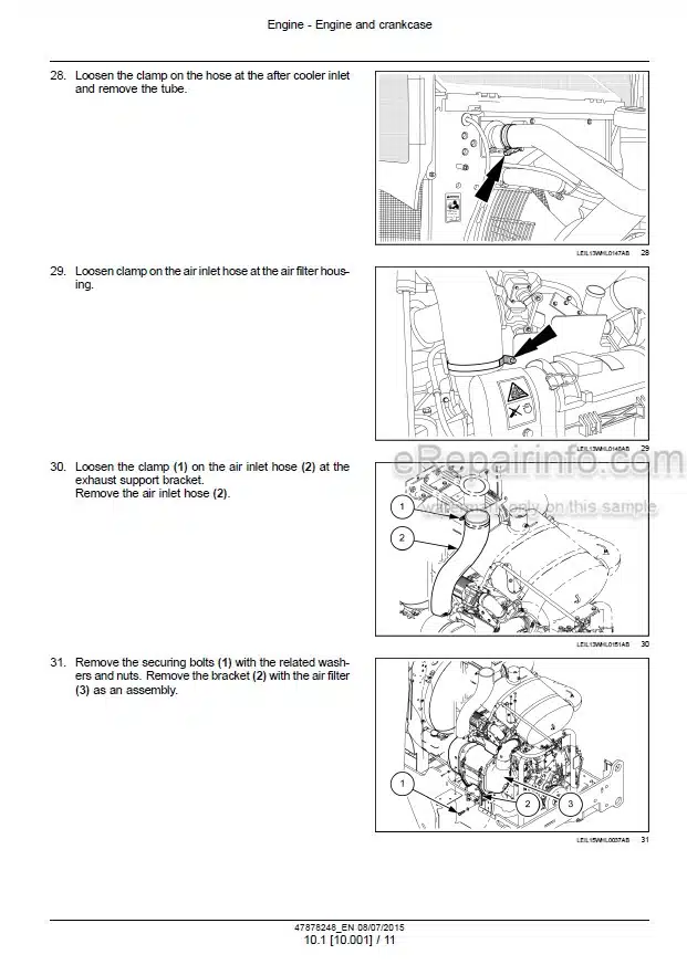 Photo 1 - New Holland W170C Service Manual Wheel Loader 47878248