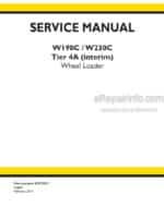 Photo 4 - New Holland W190C W230C Service Manual Wheel Loader 47673351