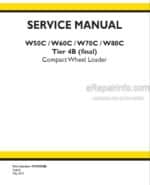 Photo 4 - New Holland W50C W60C W70C W80C Tier 4B Final Service Manual Compact Wheel Loader 47829080B