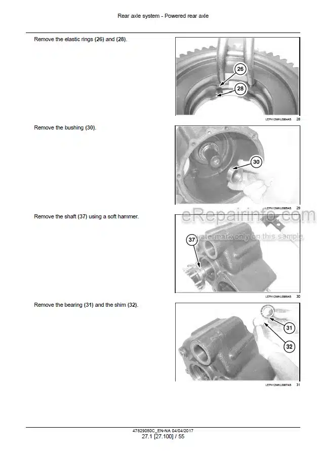 Photo 1 - New Holland W50C W60C W70C W80C Tier 4 Interim Service Manual Compact Wheel Loader 47829080C