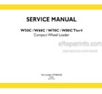 Photo 4 - New Holland W50C W60C W70C W80C Tier 4 Service Manual Compact Wheel Loader 47768541B
