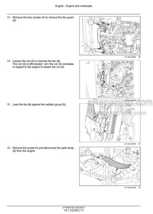 Photo 8 - New Holland TD65F TD75F TD85F Service Manual Tractor 47913163