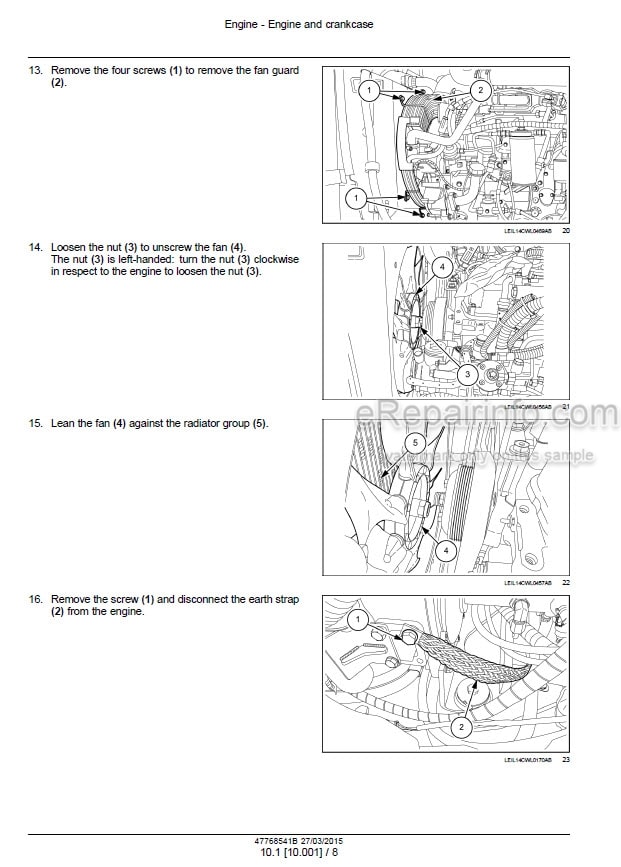 Photo 1 - New Holland W50C W60C W70C W80C Tier 4 Service Manual Compact Wheel Loader 47768541B