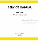 Photo 5 - New Holland WE150B Service Manual Wheeled Excavator 47500165A