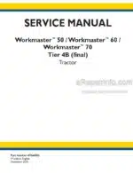 Photo 4 - New Holland Workmaster 50 60 70 Tier 4B (final) Service Manual Tractor 47866583