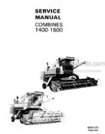 Photo 4 - Sperry New Holland 1400 1500 Service Manual And Troubleshooting Guide Combine