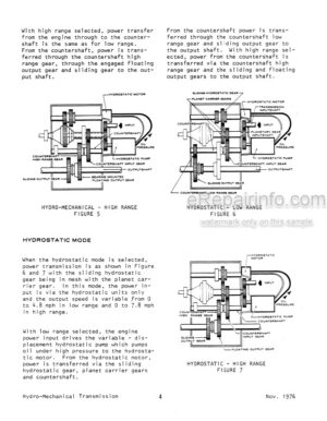 Photo 10 - Versatile 300 Service Manual Hydro-Mechanical Transmission Tractor 40891000