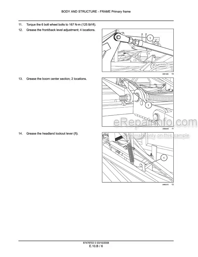 Photo 1 - Flexi Coil 5500 Repair Manual Air Hoe Drill 87478703