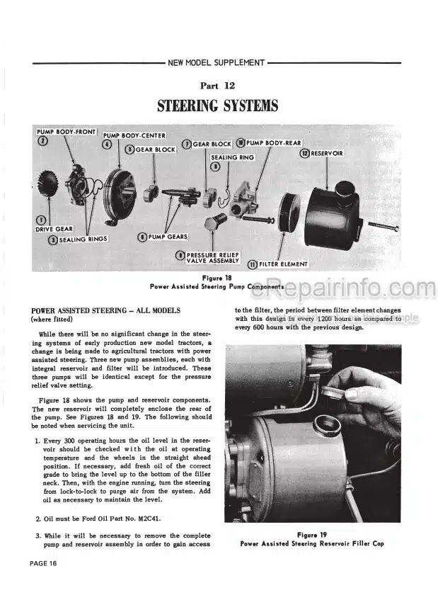Photo 1 - Ford 2000 3000 4000 5000 7000 3400 3500 3550 4400 4500 5500 5550 Service Manual Tractor 40340070