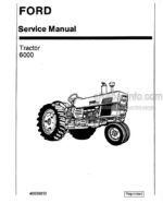 Photo 4 - Ford 6000 Service Manual Tractor 40600010