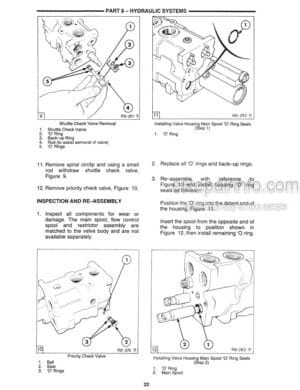 Photo 7 - Ford LT8 LT11 Service Manual Lawn Tractor 40210150
