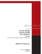 Photo 4 - Miller GC260 GC300 Condor Tier 4B Final Service Manual Sprayer 48049031