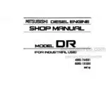 Photo 4 - Mitsubishi 4DR5 6DR5 Shop Manual Diesel Engine 97811-04010