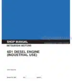 Photo 4 - Mitsubishi 6D14 6D14-T 6D15 6D15-T 6D16 6D16-T Service Manual Diesel Engine 97821-02021NA