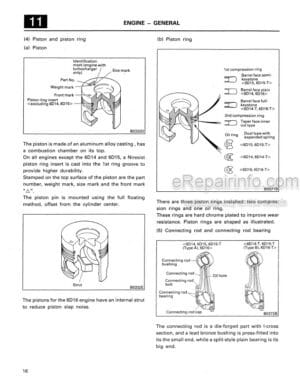 Photo 6 - Mitsubishi 6D14 6D14-T 6D15 6D15-T 6D16 6D16-T Service Manual Diesel Engine 97821-02021NA