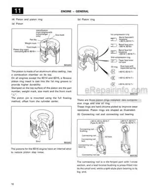 Photo 11 - Mitsubishi 6D14 6D14-T 6D15 6D15-T 6D16 6D16-T Service Manual Diesel Engine 97821-02022NA