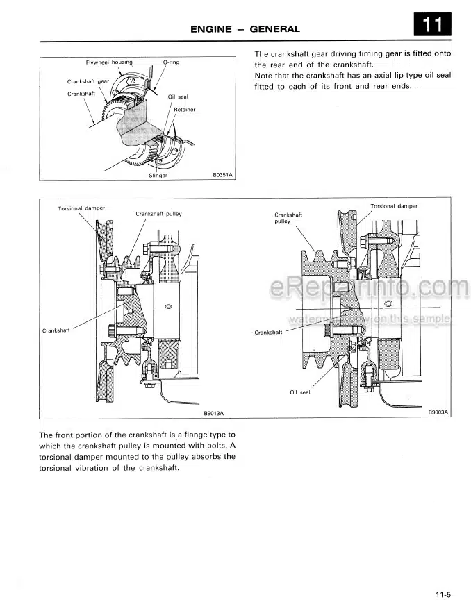 Photo 1 - Mitsubishi 6D22 6D22-T 6D22-TC Service Manual Diesel Engine 97841-02002-00