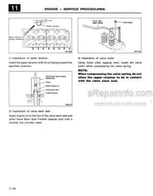Photo 1 - Mitsubishi 6D31 6D31-T Service Manual Diesel Engine 97821-04000
