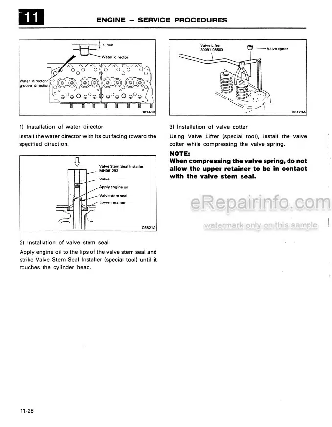 Photo 1 - Mitsubishi 6D31 6D31-T Service Manual Diesel Engine 97821-04000